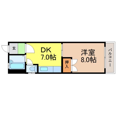 コーポ小沢の物件間取画像